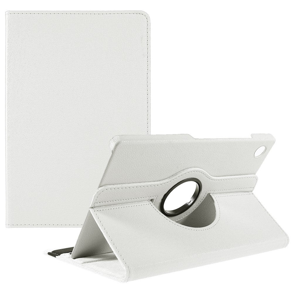 For Samsung Galaxy Tab A11+ Case Rotating Stand PU Leather + PC Tablet Cover with Elastic Band