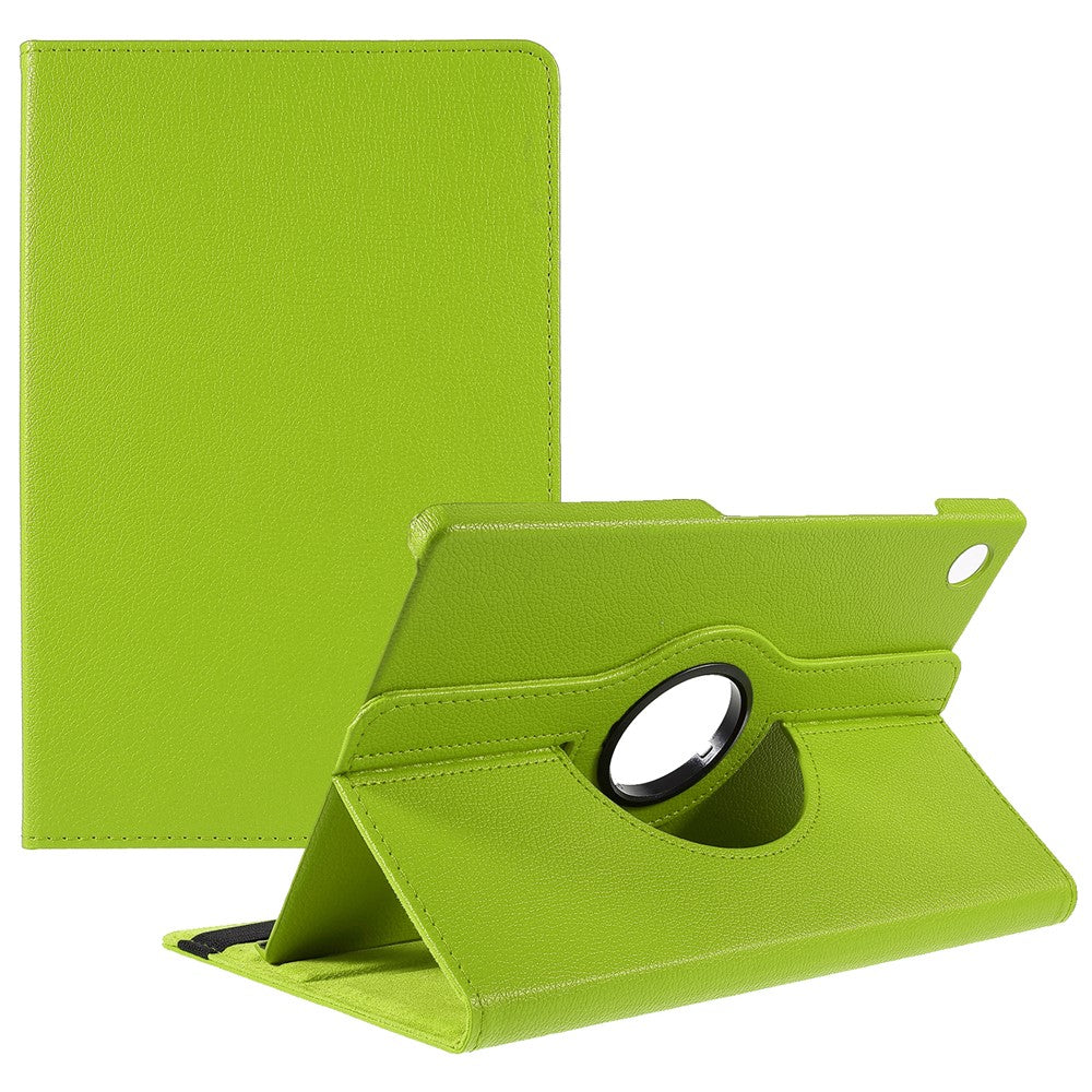 For Samsung Galaxy Tab A11+ Case Rotating Stand PU Leather + PC Tablet Cover with Elastic Band