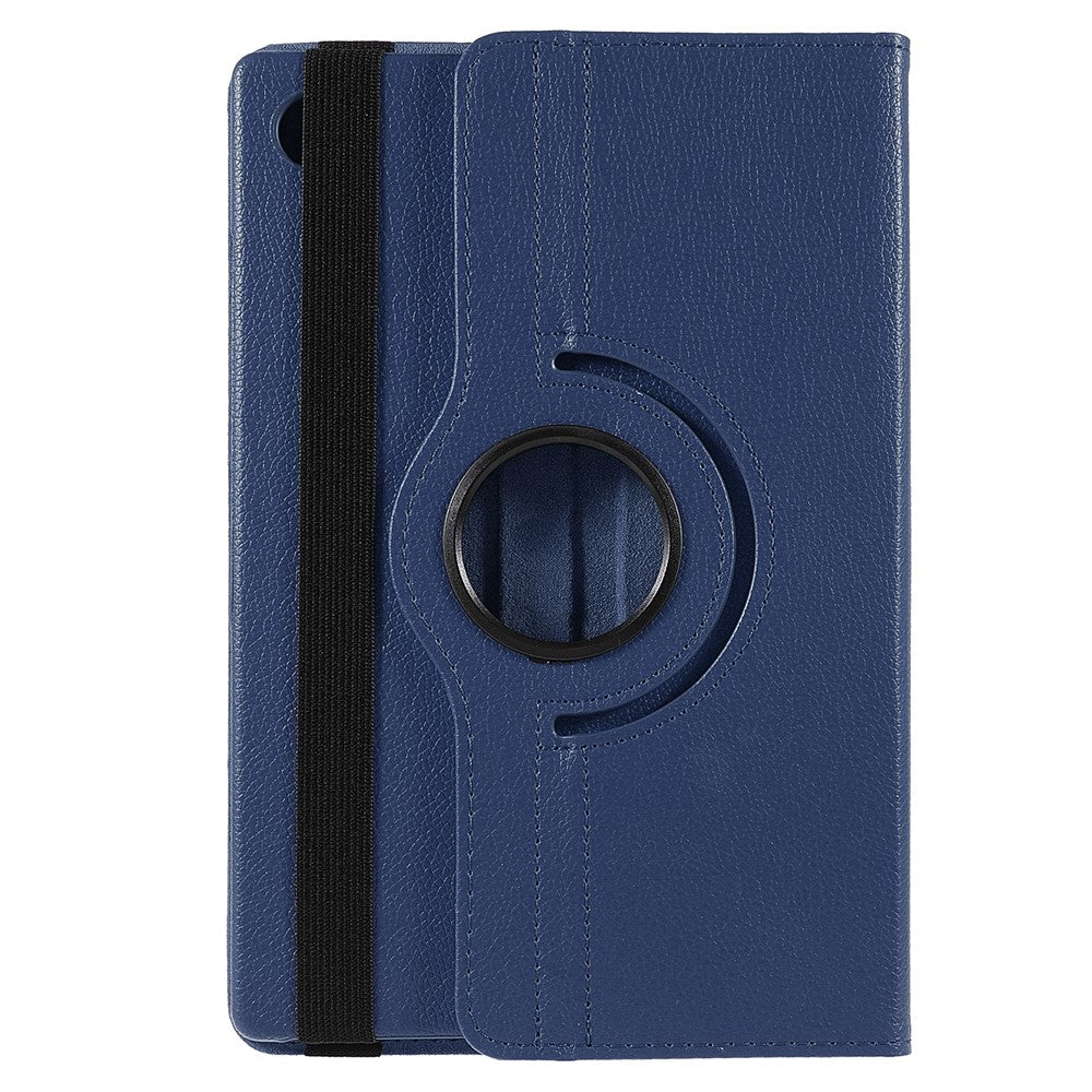 For Samsung Galaxy Tab A11+ Case Rotating Stand PU Leather + PC Tablet Cover with Elastic Band