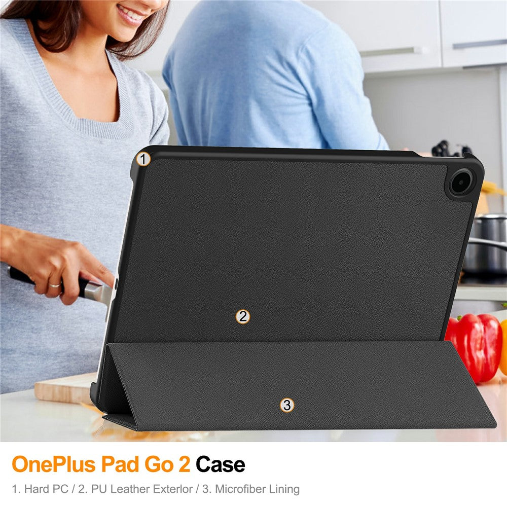 For OnePlus Pad Air5 / Pad Go 2 Case Anti-Drop Leather Stand Tablet Cover
