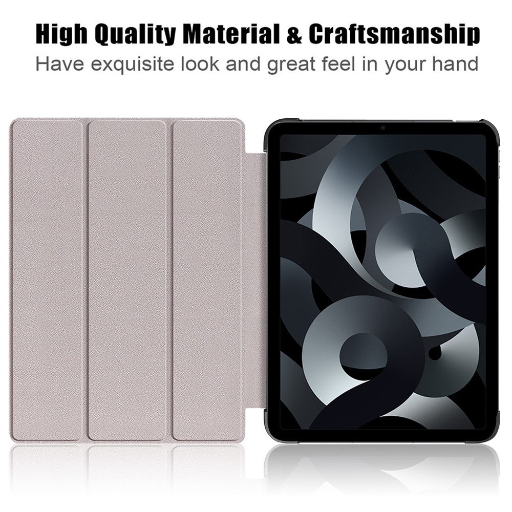 For iPad (2025)/10.9 (2022) PU Leather Tablet Case Trifold Stand Full Protection Tablet Cover