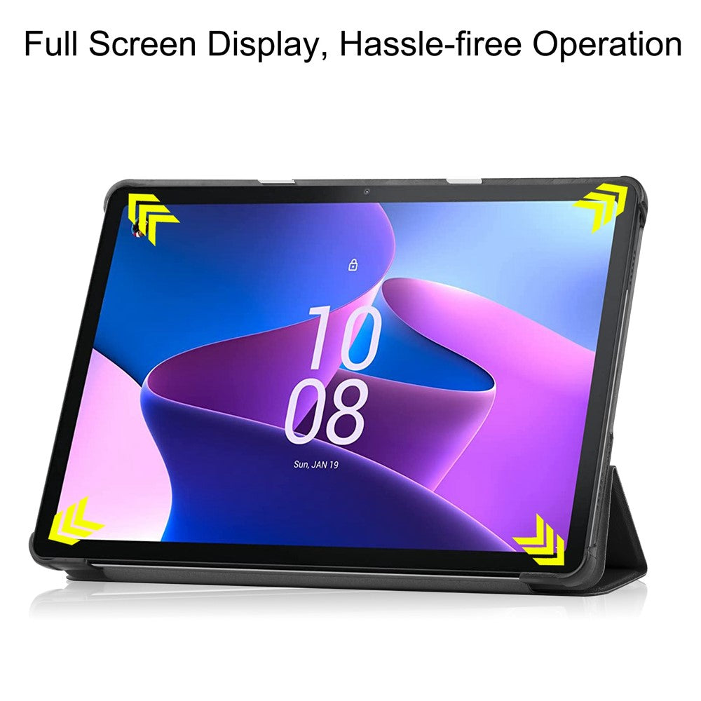 For Lenovo Tab M10 (Gen 3) TB-328FU/TB-328XU PU Leather Trifold Stand Cover Auto Sleep/Wake Case