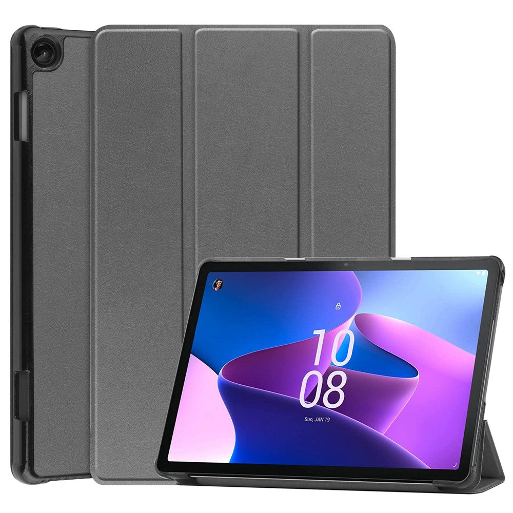 For Lenovo Tab M10 (Gen 3) TB-328FU/TB-328XU PU Leather Trifold Stand Cover Auto Sleep/Wake Case