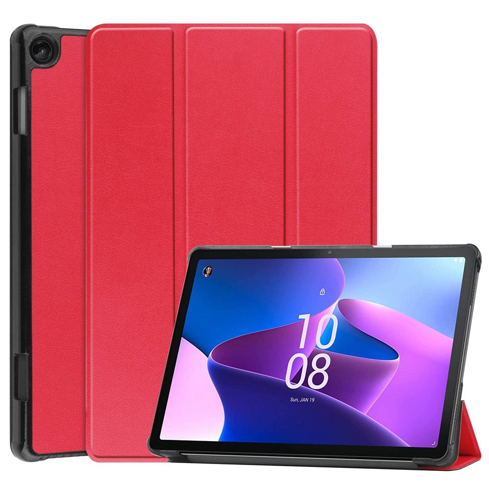 For Lenovo Tab M10 (Gen 3) TB-328FU/TB-328XU PU Leather Trifold Stand Cover Auto Sleep/Wake Case