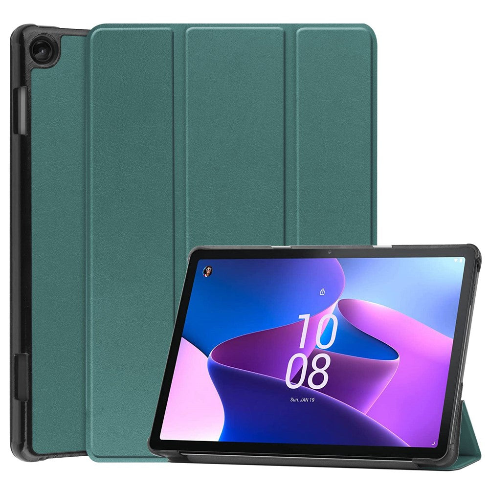 For Lenovo Tab M10 (Gen 3) TB-328FU/TB-328XU PU Leather Trifold Stand Cover Auto Sleep/Wake Case