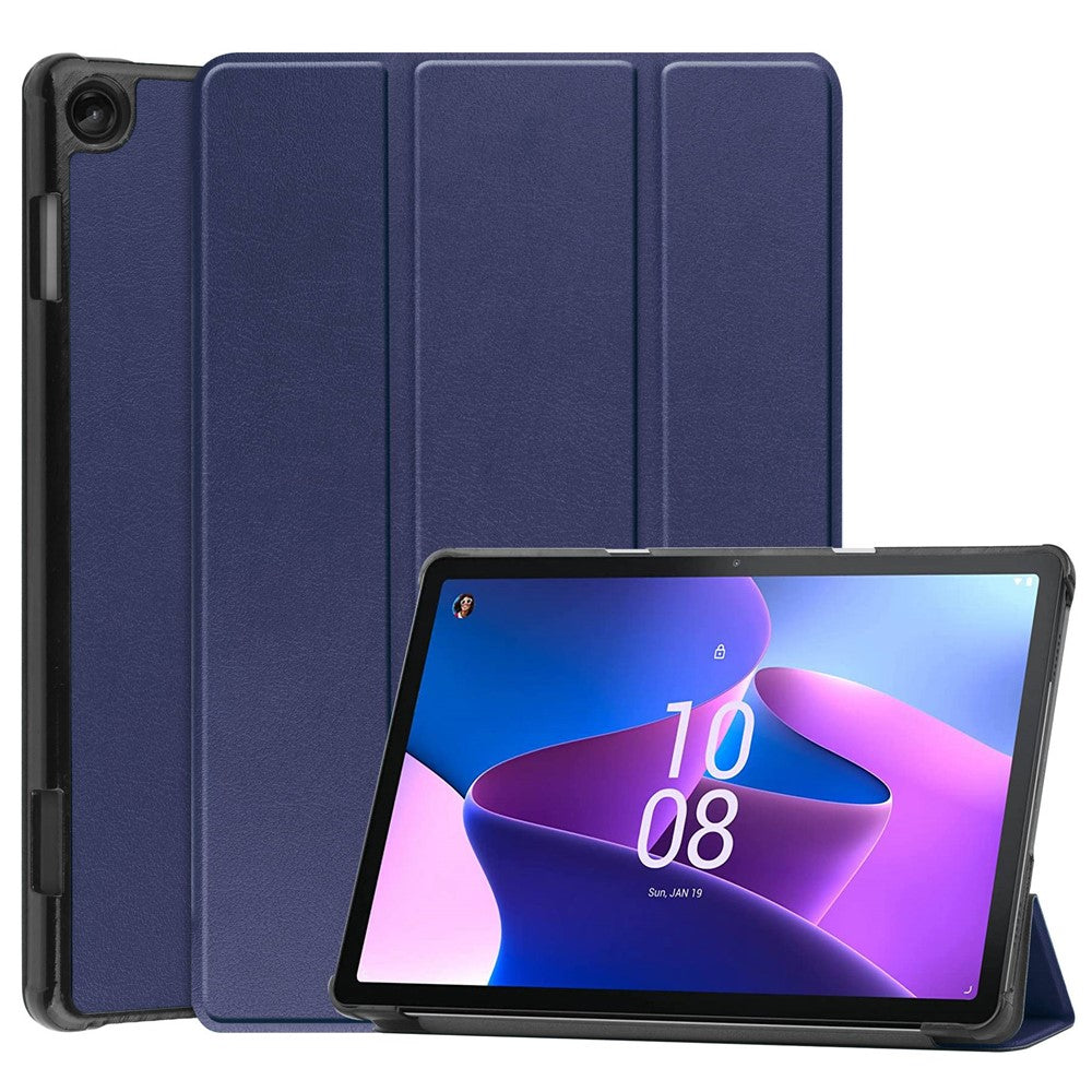 For Lenovo Tab M10 (Gen 3) TB-328FU/TB-328XU PU Leather Trifold Stand Cover Auto Sleep/Wake Case