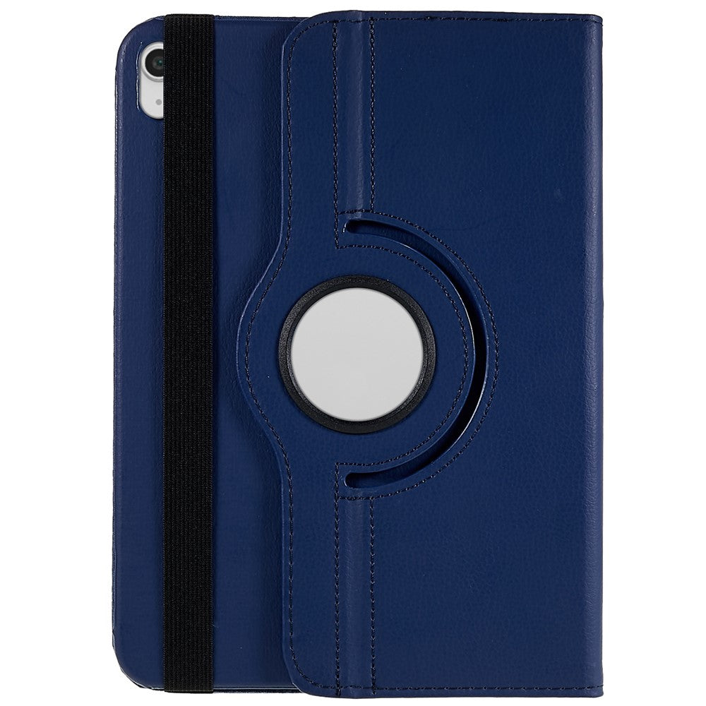 For iPad (2025) / 10.9 (2022) Protective Case Rotary Stand PU Leather Anti-Drop Tablet Cover with Elastic Band