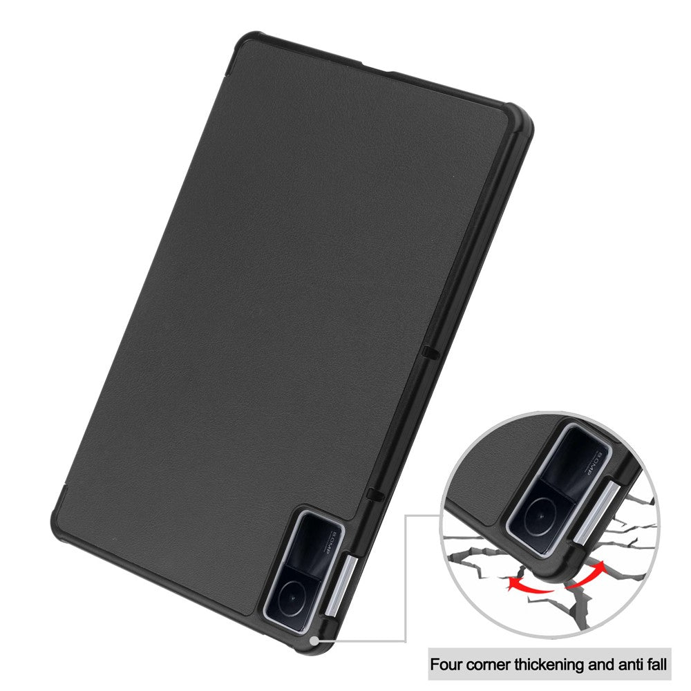 For Xiaomi Redmi Pad PU Leather Trifold Stand Cover Auto Sleep / Wake Protective Shell