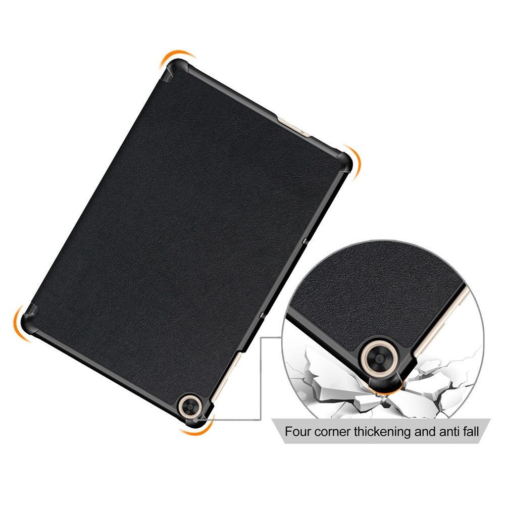 For Honor Pad X8 / X8 Lite / Huawei MatePad T 10 PU Leather Trifold Stand Cover Anti-drop Tablet Protective Case