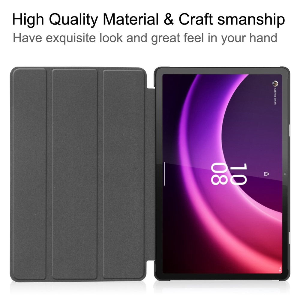 For Lenovo Tab P11 Gen 2 PU Leather Tri-fold Stand Tablet Shockproof Case Auto Wake / Sleep Full Protection Cover