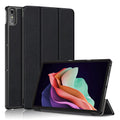 For Lenovo Tab P11 Gen 2 Solid Color PU Leather Tablet Case Tri-fold Stand Auto Wake  /  Sleep Smart Cover