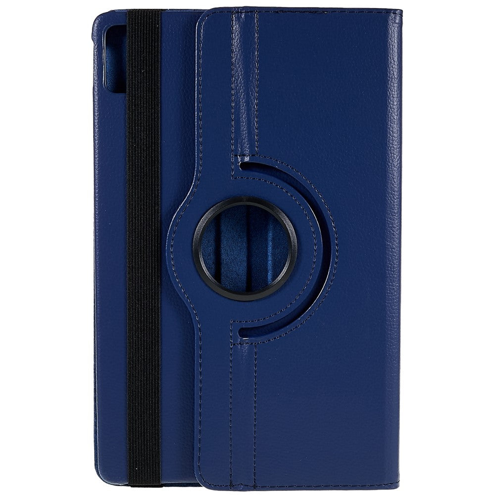 For Lenovo Tab P11 Gen 2 Rotary Tablet Case Stand PU Leather Drop-Proof Tablet Cover with Elastic Band
