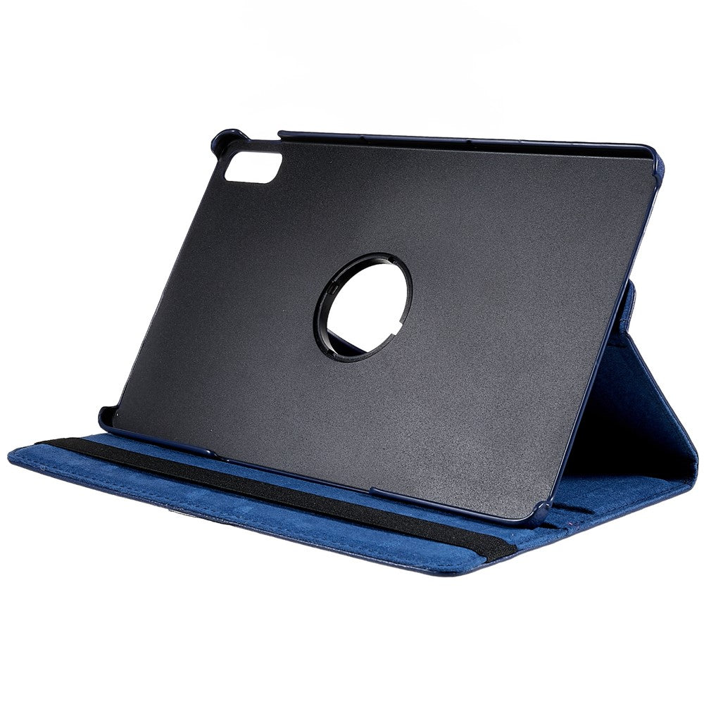 For Lenovo Tab P11 Gen 2 Rotary Tablet Case Stand PU Leather Drop-Proof Tablet Cover with Elastic Band