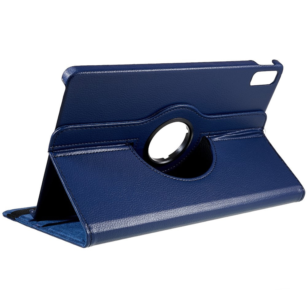 For Lenovo Tab P11 Gen 2 Rotary Tablet Case Stand PU Leather Drop-Proof Tablet Cover with Elastic Band