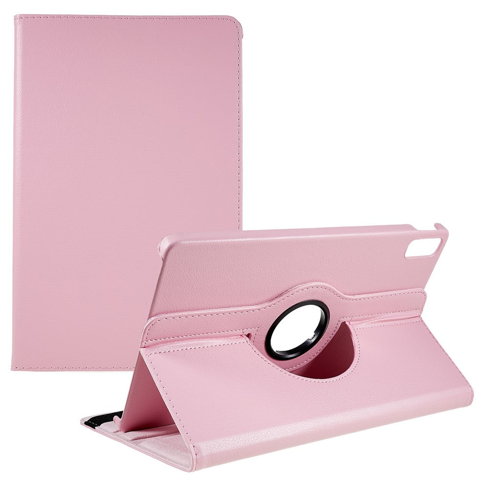 For Lenovo Tab P11 Gen 2 Rotary Tablet Case Stand PU Leather Drop-Proof Tablet Cover with Elastic Band