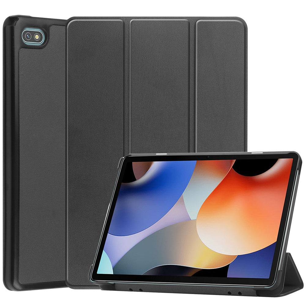 For Blackview Oscal Pad 10 Tri-fold PU Leather Tablet Case Stand Auto Wake / Sleep Anti-scratch Tablet Cover