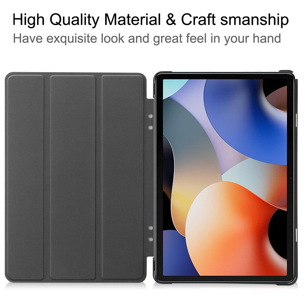 For Blackview Oscal Pad 10 Tri-fold PU Leather Tablet Case Stand Auto Wake / Sleep Anti-scratch Tablet Cover