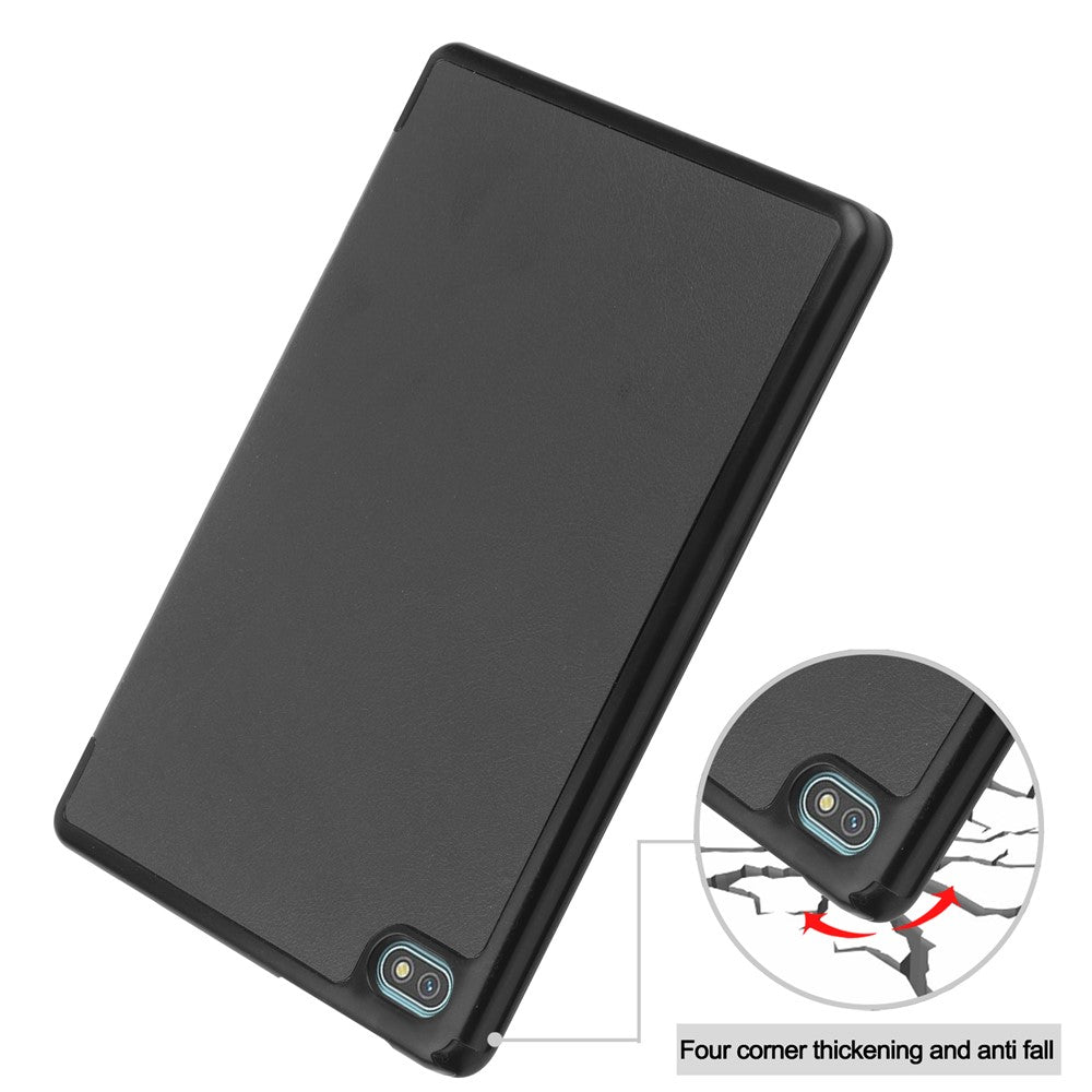 For Blackview Oscal Pad 10 Tri-fold PU Leather Tablet Case Stand Auto Wake / Sleep Anti-scratch Tablet Cover