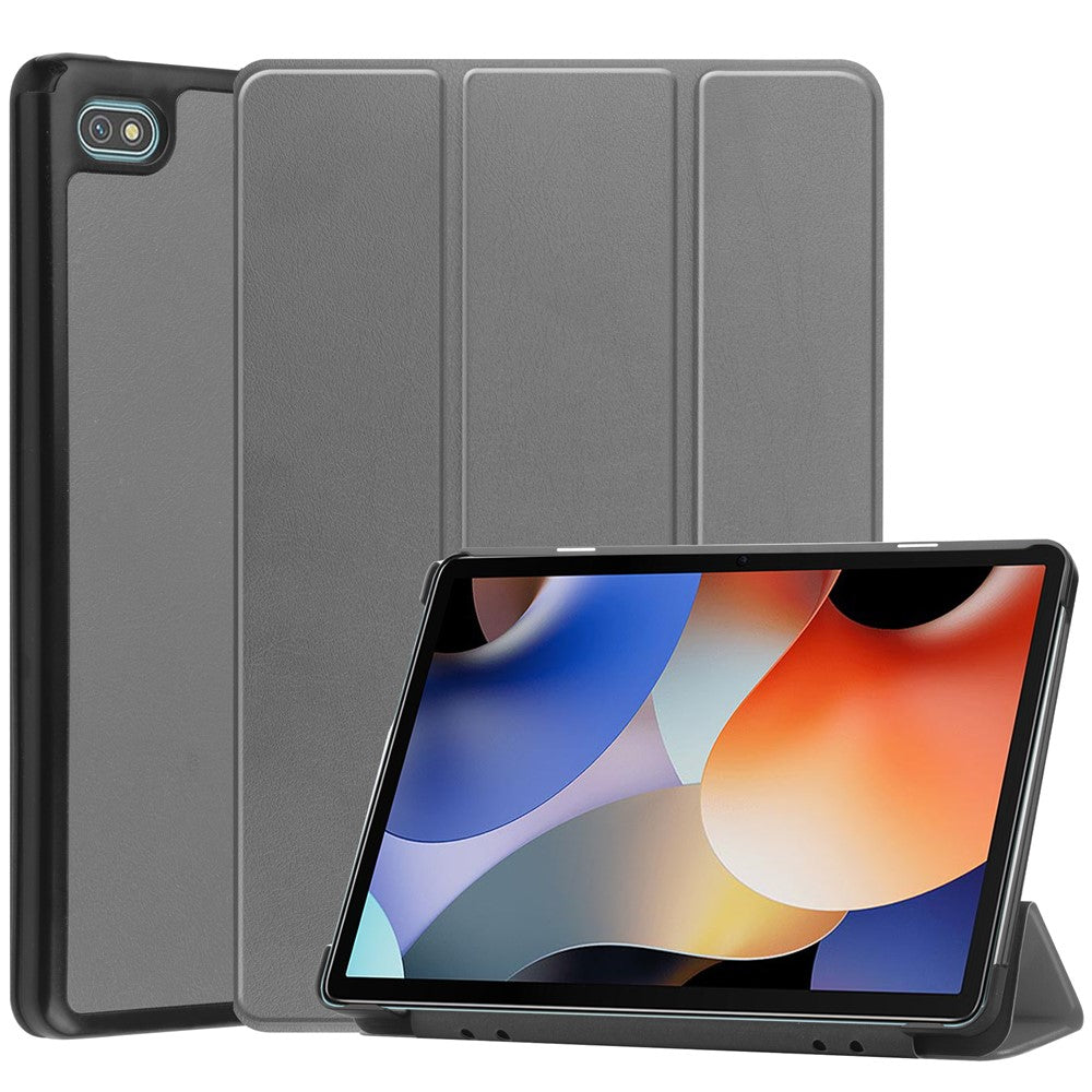 For Blackview Oscal Pad 10 Tri-fold PU Leather Tablet Case Stand Auto Wake / Sleep Anti-scratch Tablet Cover