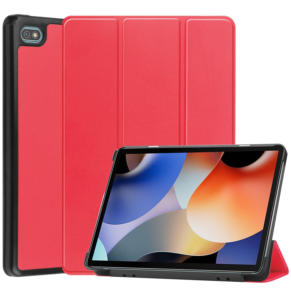 For Blackview Oscal Pad 10 Tri-fold PU Leather Tablet Case Stand Auto Wake / Sleep Anti-scratch Tablet Cover