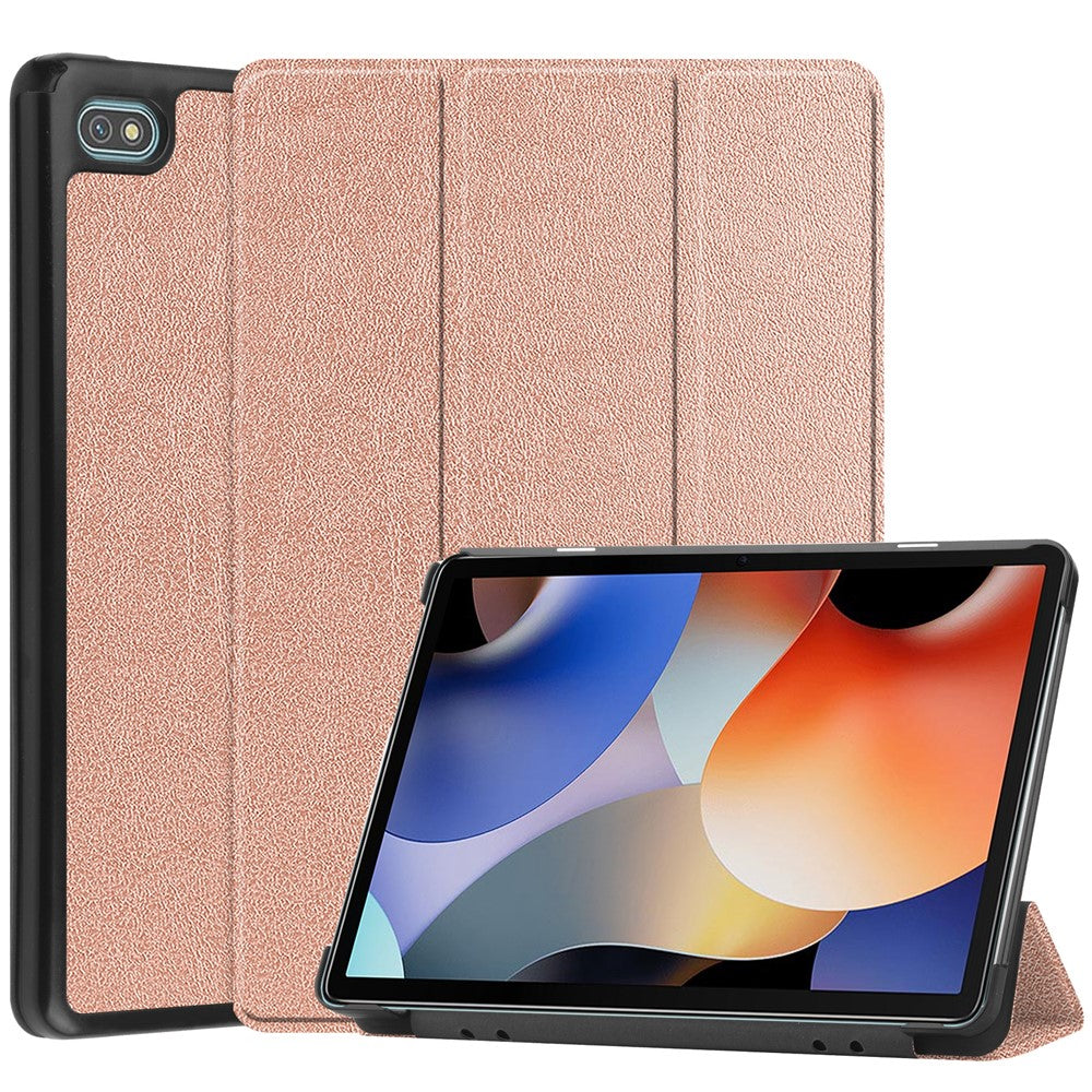 For Blackview Oscal Pad 10 Tri-fold PU Leather Tablet Case Stand Auto Wake / Sleep Anti-scratch Tablet Cover