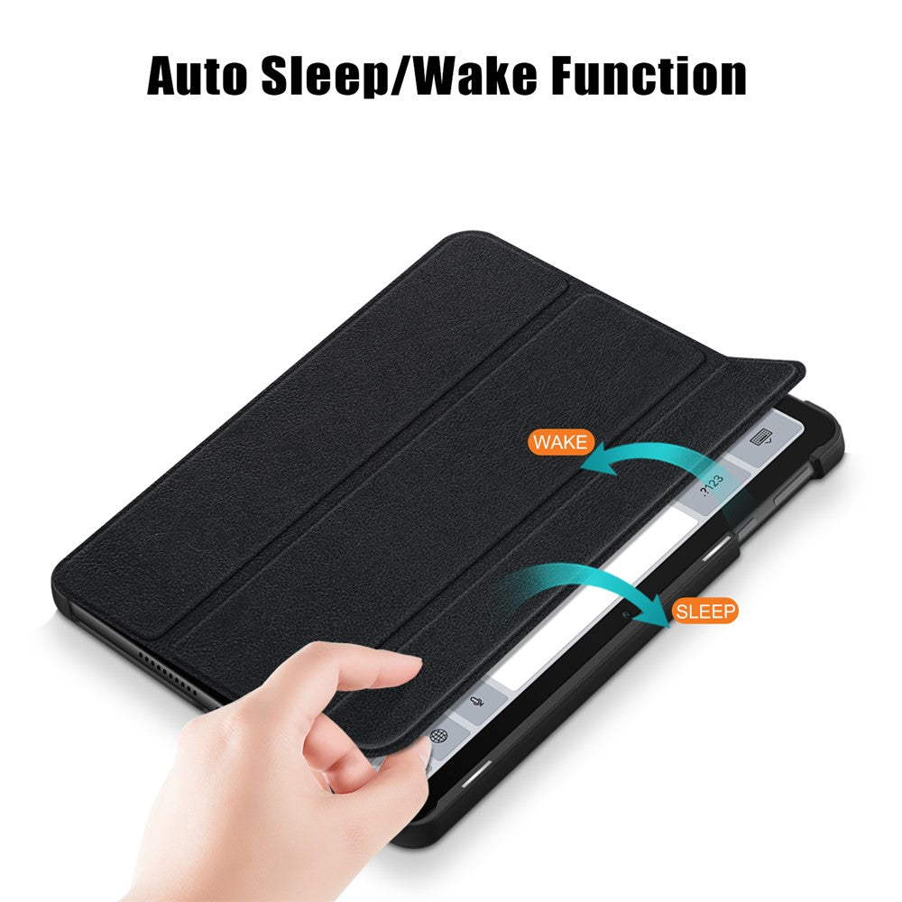 For Huawei MatePad SE 10.4-inch PU Leather Tablet Case Tri-fold Stand Anti-drop Tablet Cover