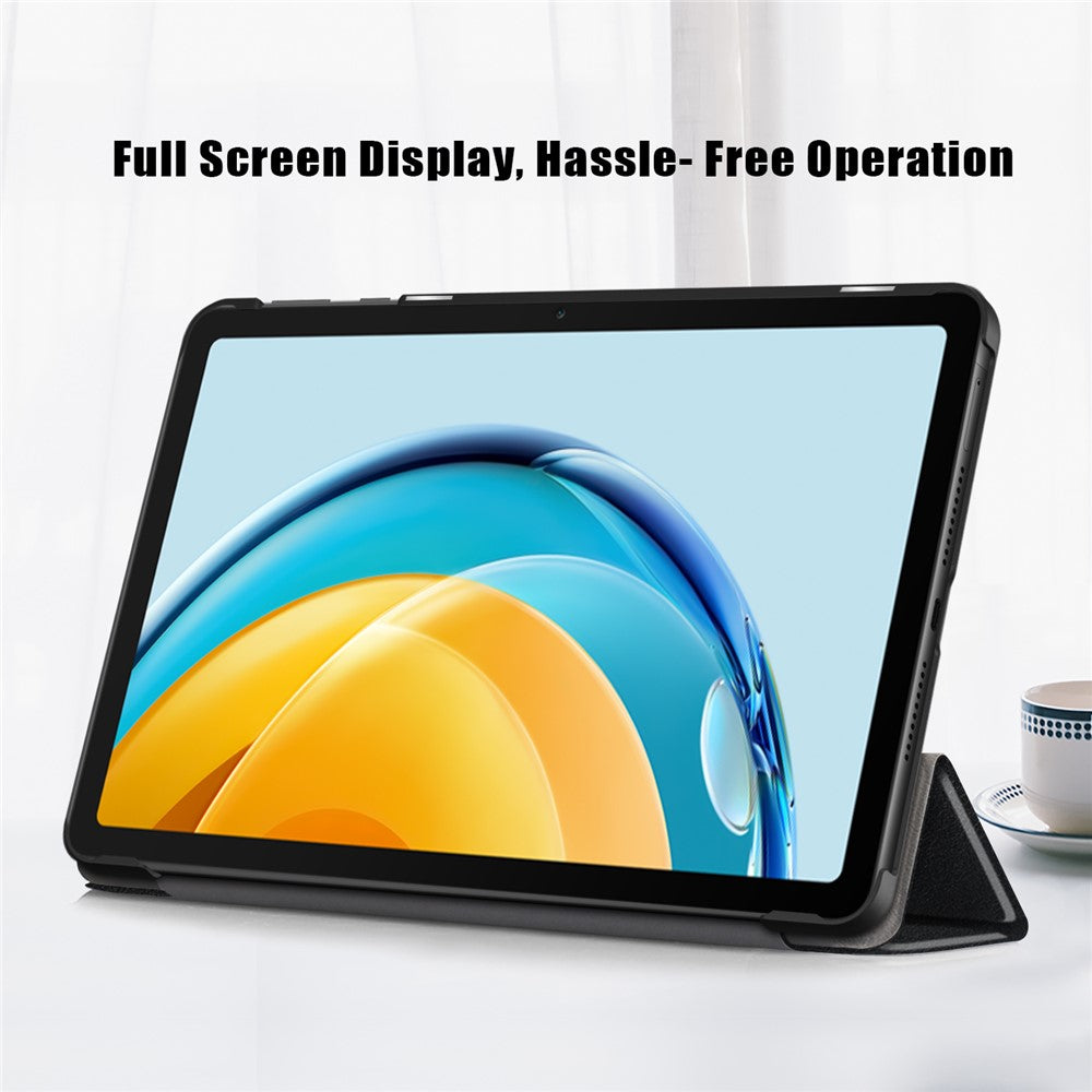 For Huawei MatePad SE 10.4-inch PU Leather Tablet Case Tri-fold Stand Anti-drop Tablet Cover