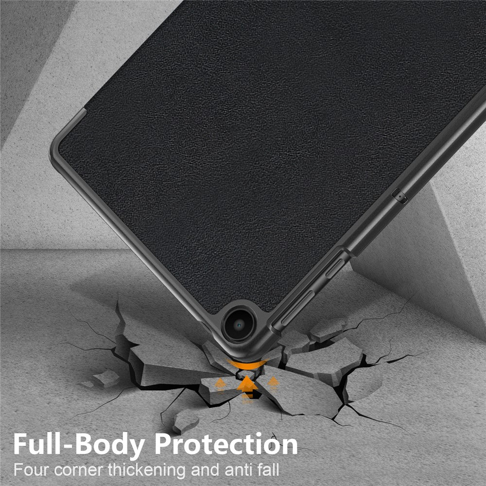 For Huawei MatePad SE 10.4-inch PU Leather Tablet Case Tri-fold Stand Anti-drop Tablet Cover