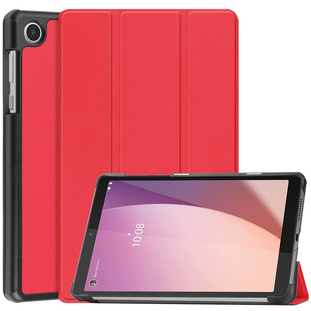 PU Leather Tablet Case for Lenovo Tab M8 (4th Gen) 2024 TB-301XU / M8 (4th Gen) 2023 TB-300FU Tri-Fold Stand Protective Tablet Cover