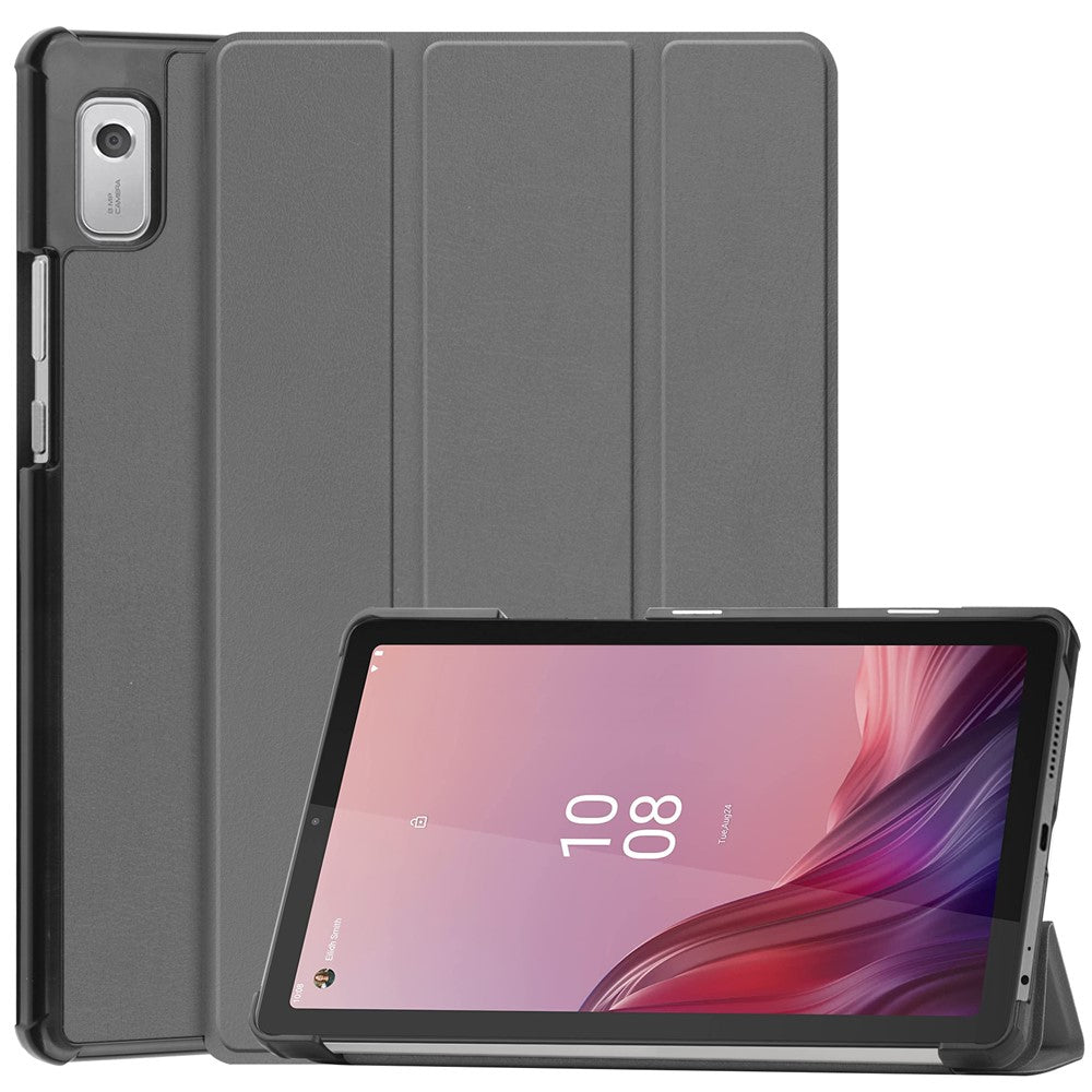 For Lenovo Tab M9 TB-310FU Anti-scratch PU Leather Tablet Case Tri-fold Stand Protective Cover