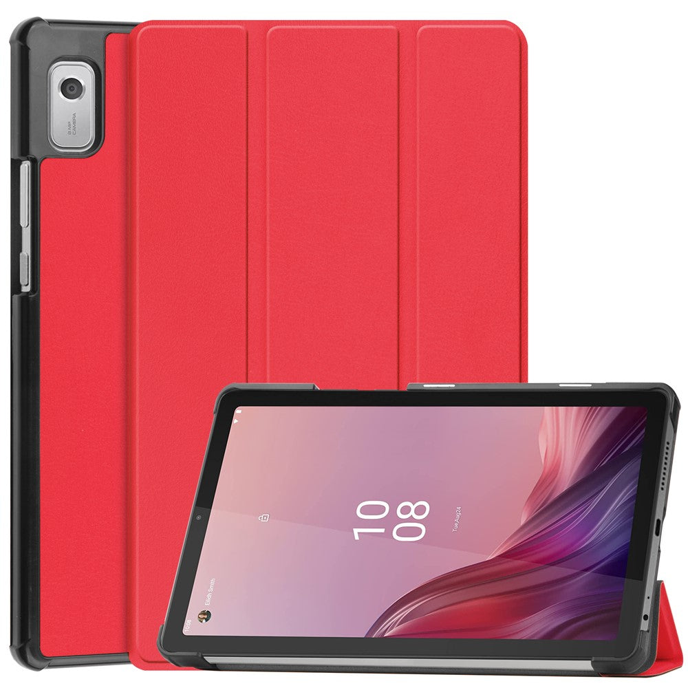 For Lenovo Tab M9 TB-310FU Anti-scratch PU Leather Tablet Case Tri-fold Stand Protective Cover