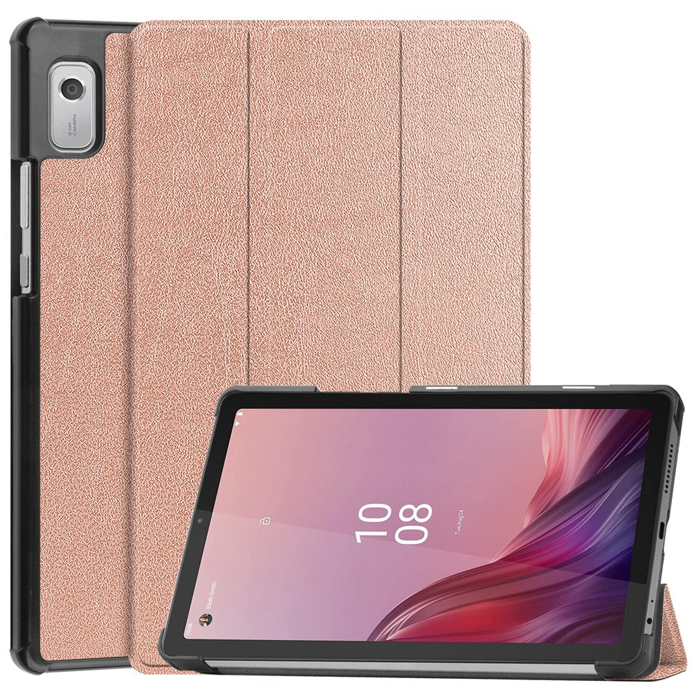 For Lenovo Tab M9 TB-310FU Anti-scratch PU Leather Tablet Case Tri-fold Stand Protective Cover