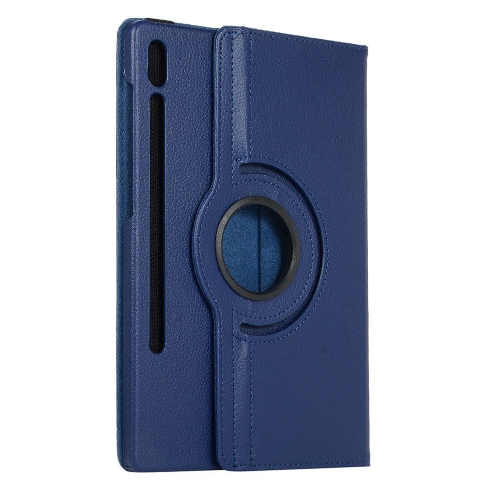 For Samsung Galaxy Tab S10 Ultra / S9 Ultra / S8 Ultra PU Leather Tablet Case 360-Degree Rotating Stand Protective Cover