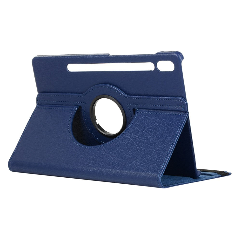 For Samsung Galaxy Tab S10 Ultra / S9 Ultra / S8 Ultra PU Leather Tablet Case 360-Degree Rotating Stand Protective Cover