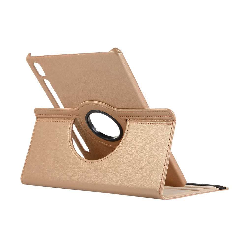 For Samsung Galaxy Tab S10 Ultra / S9 Ultra / S8 Ultra PU Leather Tablet Case 360-Degree Rotating Stand Protective Cover