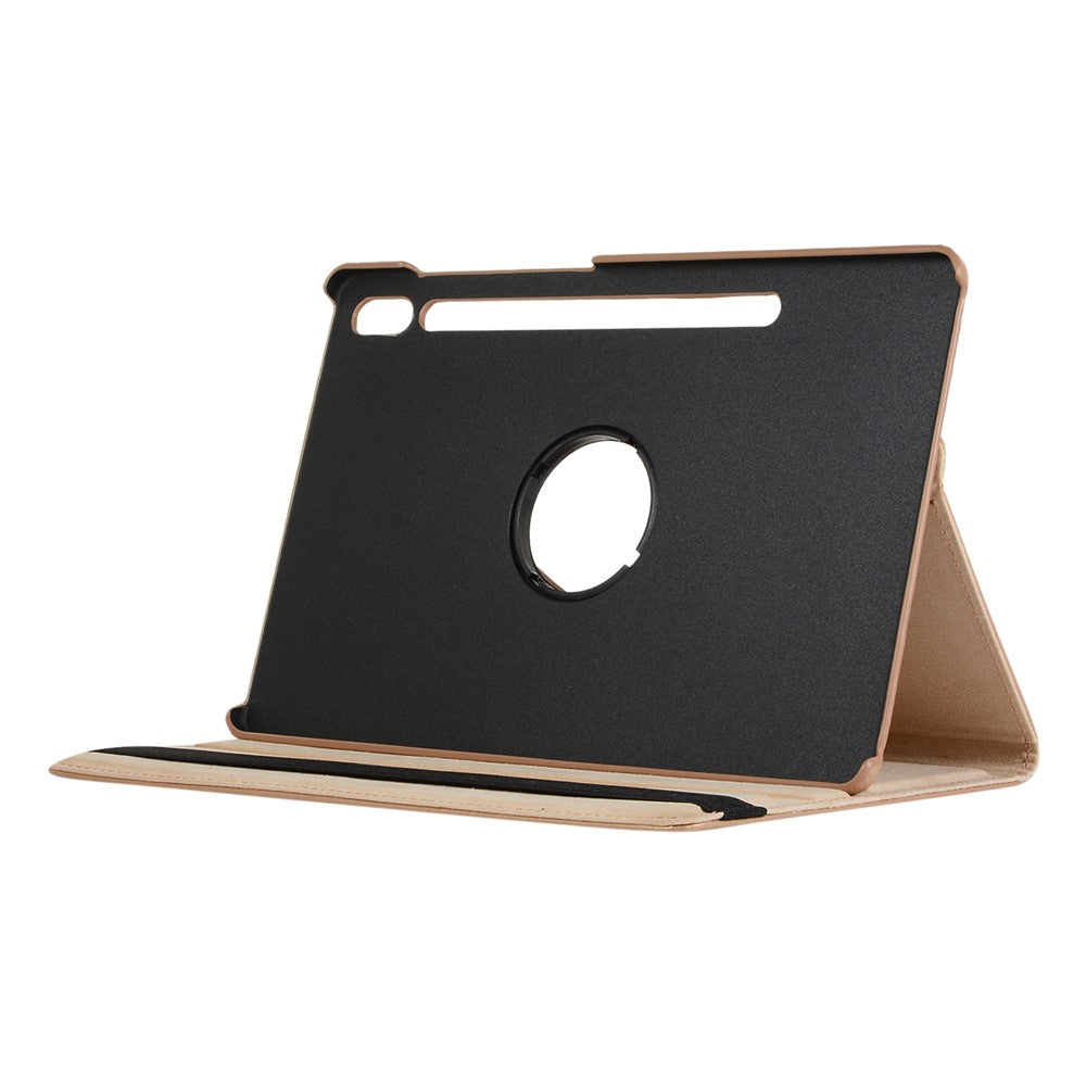 For Samsung Galaxy Tab S10 Ultra / S9 Ultra / S8 Ultra PU Leather Tablet Case 360-Degree Rotating Stand Protective Cover