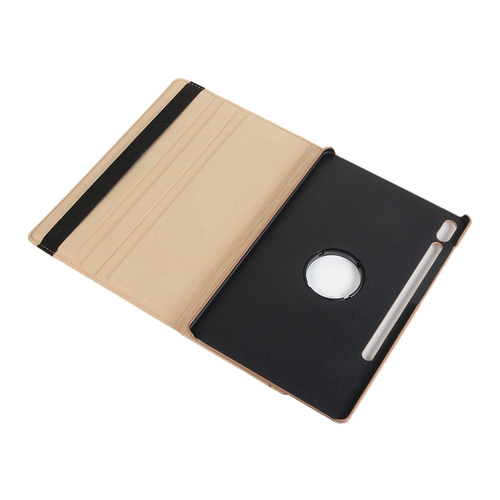 For Samsung Galaxy Tab S10 Ultra / S9 Ultra / S8 Ultra PU Leather Tablet Case 360-Degree Rotating Stand Protective Cover