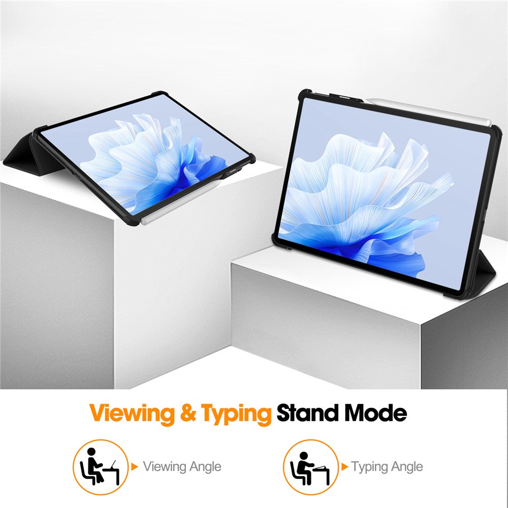 Tablet Case for Huawei MatePad Air 11.5 inch (2023) Tri-fold Stand Auto Sleep  /  Wake PU Leather Full Protective Cover