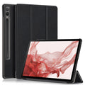 For Samsung Galaxy Tab S10+ Wi-Fi SM-X820 SM-X826B / Tab S9+ PU Leather Trifold Stand Cover Auto Wake / Sleep Smart Tablet Case