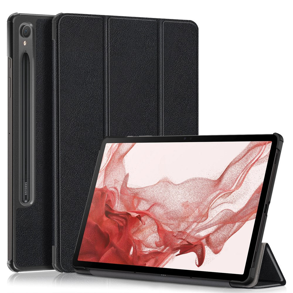 For Samsung Galaxy Tab S10 FE / S9 FE / S9 SM-X710, SM-X716B, SM-X718U PU Leather Cover Smart Tablet Case