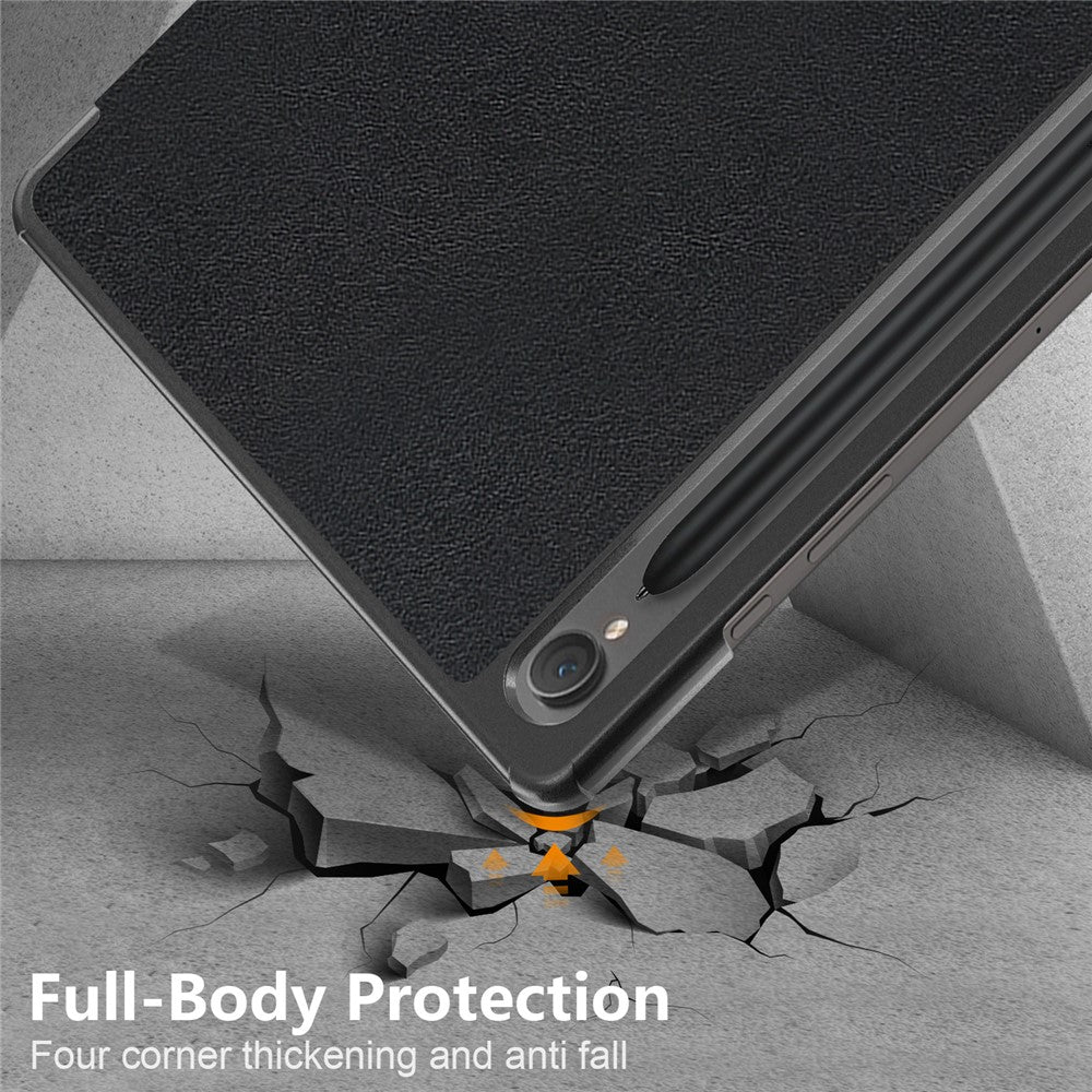 For Samsung Galaxy Tab S10 FE / S9 FE / S9 SM-X710, SM-X716B, SM-X718U PU Leather Cover Smart Tablet Case