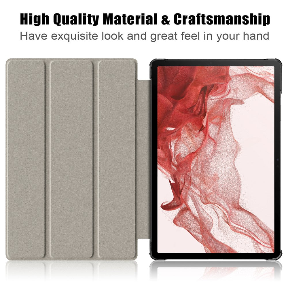 For Samsung Galaxy Tab S10 FE / S9 FE / S9 SM-X710, SM-X716B, SM-X718U PU Leather Cover Smart Tablet Case