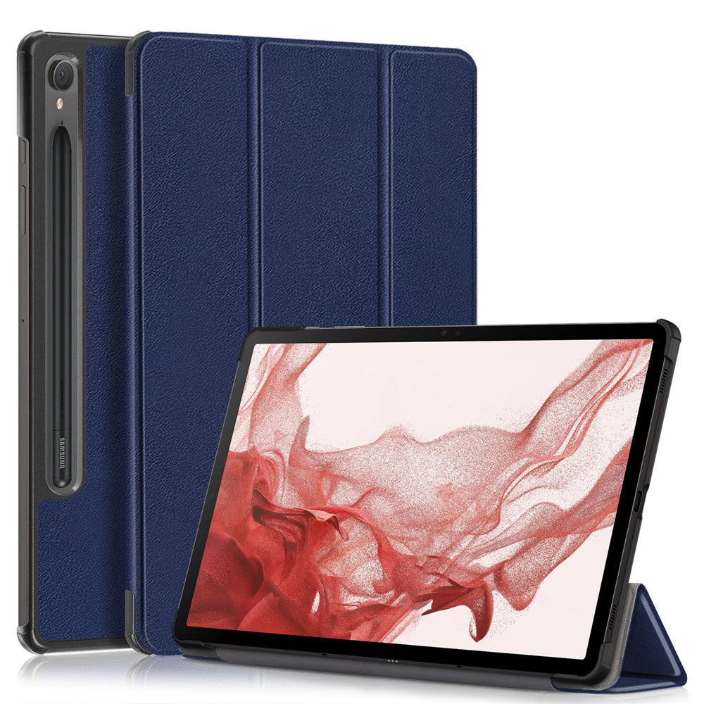 For Samsung Galaxy Tab S10 FE / S9 FE / S9 SM-X710, SM-X716B, SM-X718U PU Leather Cover Smart Tablet Case
