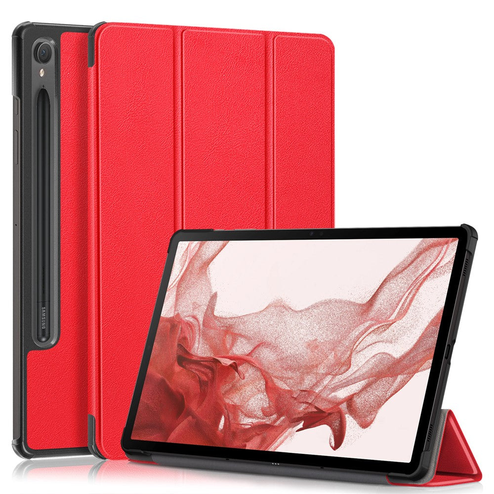 For Samsung Galaxy Tab S10 FE / S9 FE / S9 SM-X710, SM-X716B, SM-X718U PU Leather Cover Smart Tablet Case