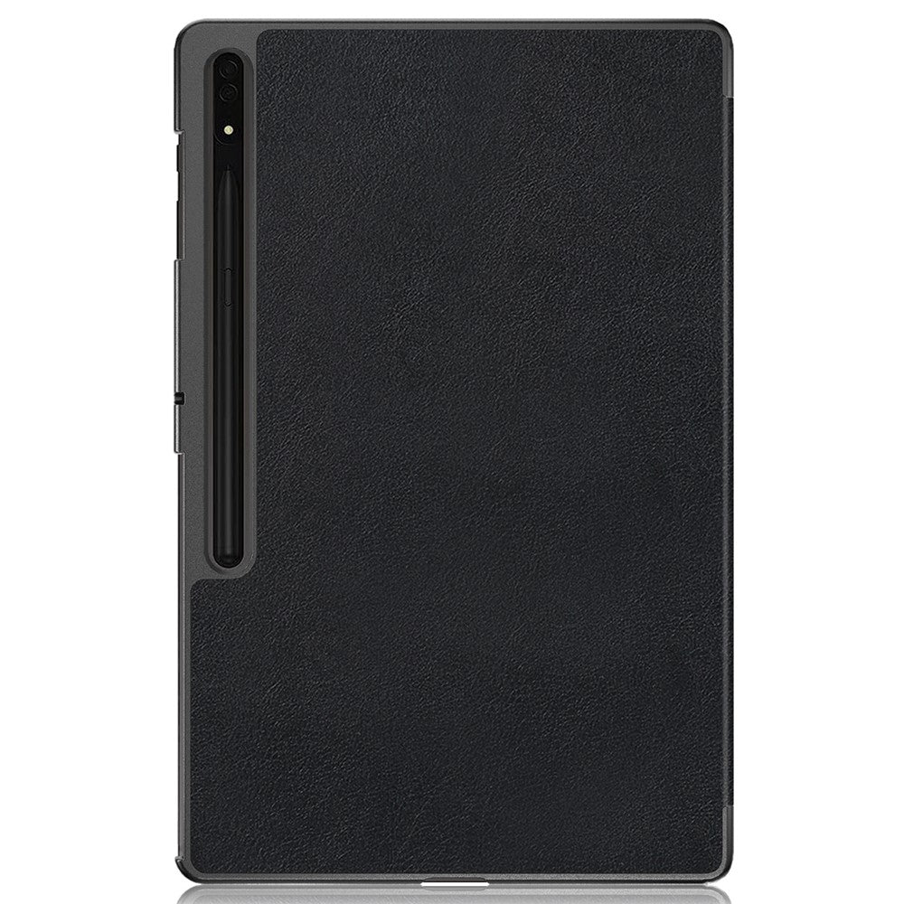 Leather Case for Samsung Galaxy Tab S10 Ultra Wi-Fi SM-X920 SM-X926B / Tab S9 Ultra SM-X910 M-X916B SM-X918U , Tri-Fold Stand Anti-Drop Tablet Cover