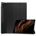 For Samsung Galaxy Tab S9 Ultra Tablet Case PU Leather Tri-fold Stand Smart Cover