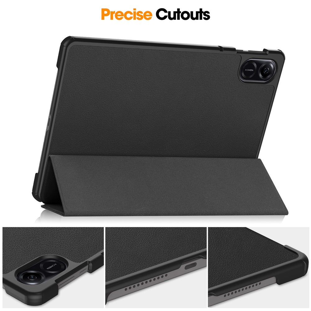 For Honor Pad X8 Pro Tri-Fold Stand Shell  PU Leather Auto Sleep / Wake Protective Tablet Cover