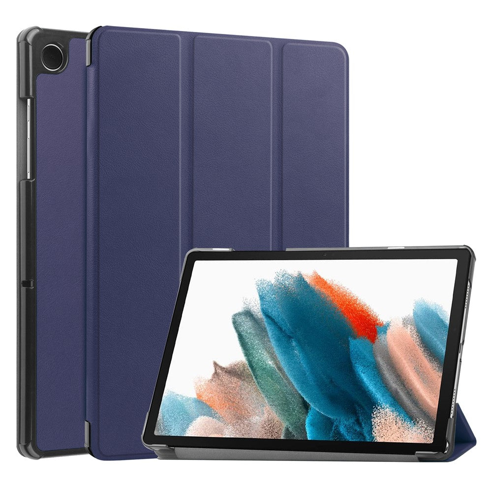 For Samsung Galaxy Tab A9 Tri-fold Stand PU Leather Tablet Case Full Protection Tablet Cover