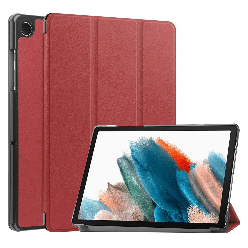 For Samsung Galaxy Tab A9 Tri-fold Stand PU Leather Tablet Case Full Protection Tablet Cover