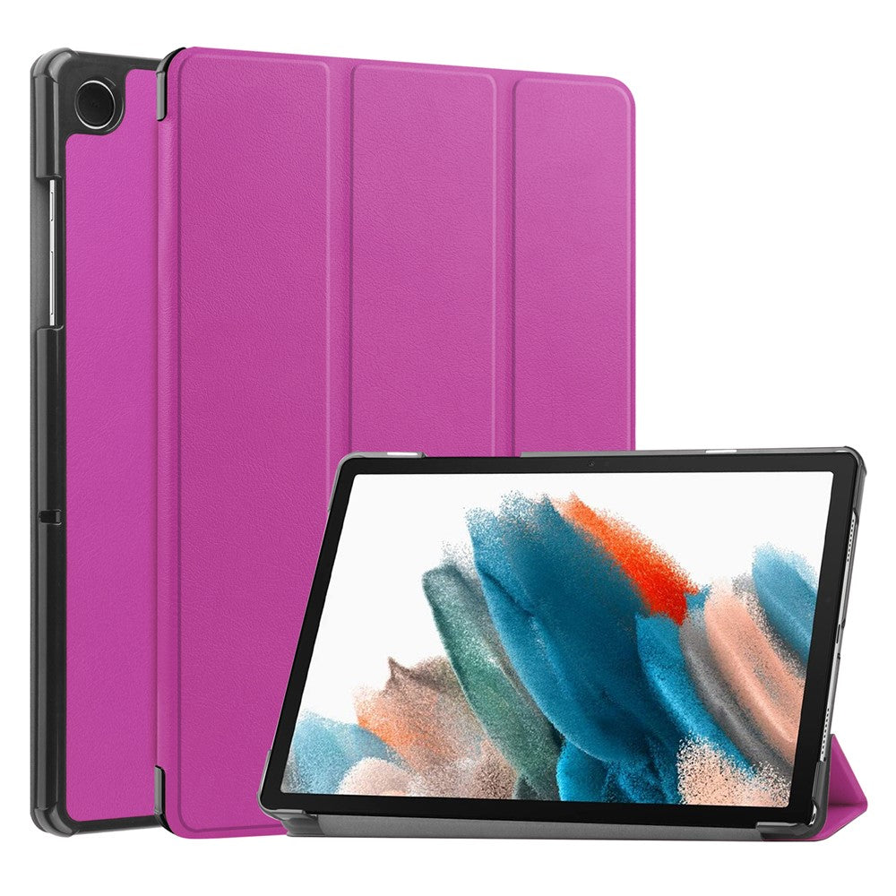 For Samsung Galaxy Tab A9 Tri-fold Stand PU Leather Tablet Case Full Protection Tablet Cover
